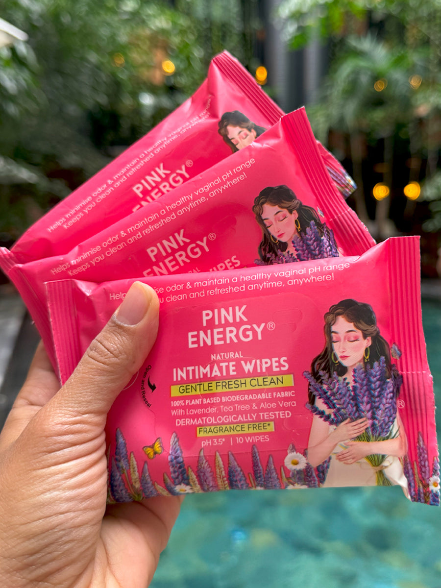 Natural Intimate Wipes Combo ( Pack of 3 )